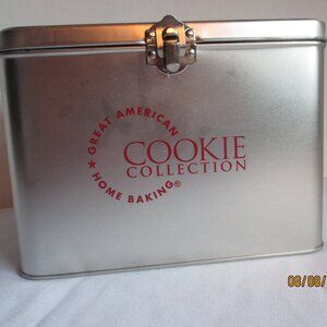 Great American Cookie Collection/Recipe Cards/Cookie Cutters/Metal Tin